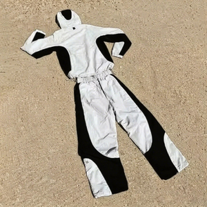 Ensemble survêtement coupe-vent en nylon et polyester pour homme, design personnalisé, tendance du moment, avec fermeture éclair intégrale - Product Image 2