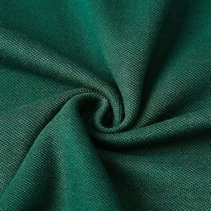 Index <b>Men's</b> Solid <b>Green</b> Short Sleeve <b>Polo</b> <b>Shirt</b> Cotton Pique Casual Regular Fit Button Design - Product Image 6