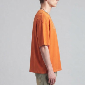 Camiseta de Hombre de Corte Cuadrado, Tejido Grueso y Resistente, Estilo Casual Urbano, Algodón Premium, Ajuste Amplio - Product Image 4