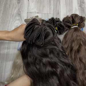 Super promotion : Extensions de cheveux naturels Remy vietnamiens, double trame, nouées à la main, colorées, prêtes à être expédiées - Product Image 6