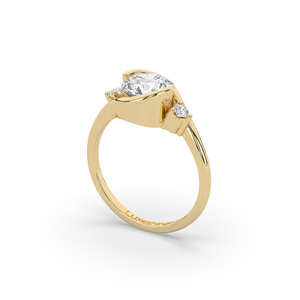 Bague de luxe pour femme en diamant de laboratoire brillant de 1,63 carat, certifiée IGI, unique, légère, en argent sterling 925 - Product Image 4
