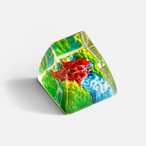 คีย์แคปช่างฝีมือแห่งป่าลึกลับ, คีย์แคปแบบกำหนดเอง, คีย์แคปอนิเมะน่ารัก, คีย์แคปสีเขียว, ชุดคีย์แคป, คีย์แคปไม้ - Product Image 3