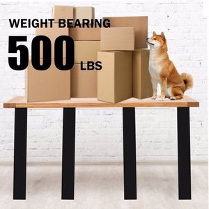 28"Hx30"W Heavy Duty Modern Alloy Steel Furniture Legs Anti Slip Feet Pads U Shape Detachable Coffee Table Desk Bench Legs - Product Image 3