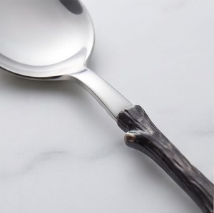 Elegante Juego de Cubiertos de Metal con Mangos en Forma de Rama de Árbol, Acabado Espejo, Apto para Lavavajillas, Vajilla para Bodas - Product Image 2