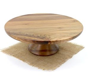 Premium wooden <b>tray</b> elegant bakery display wooden sweet stand dessert <b>serving</b> accessory modern hosting stand artisan - Product Image 2