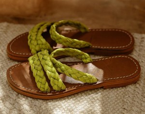 Sandalias de Rafia Ligeras Hechas a Mano, Desechables, Envío Gratis, Zapatos de Verano para Mujer, Bailarinas de Playa, Artesanía Marroquí - Product Image 1