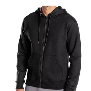 Sudadera con capucha azul marino unisex de algodón clásico French Terry con cremallera completa, chaqueta con capucha, top de ropa de trabajo personalizado - Product Image 2