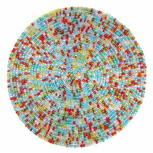 Hot Selling Handmade Glass Beads Polyester Coaster <b>Bar</b> Coasters Tea Coffee <b>Mat</b> Dining Tables Home Decor Gifting Modern Durable - Product Image 5