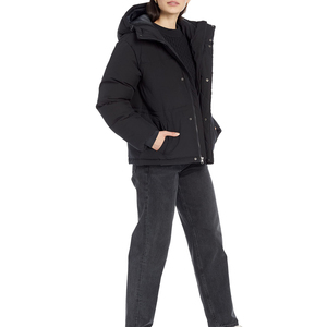 Warm Winter Zipper Style Cotton Padded <b>Women</b> Puffer Jacket Slim Fit Long Sleeve Breathable Stand <b>Collar</b> <b>for</b> Ladies - Product Image 2