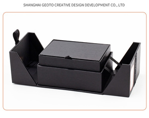 Scatola regalo cosmetica a doppia apertura, scatola per gioielli, scatola universale per accessori trucco - Product Image 1