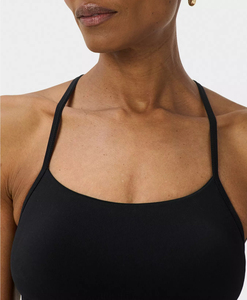 Débardeur de sport pour femme à haute élasticité, couleur unie, coupe ajustée, tendance - Product Image 6