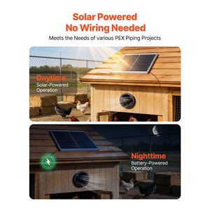 Ventilatore Solare da 20W 220 CFM con Pannello Solare, Batteria di Accumulo e Angolo del Pannello Regolabile - Product Image 2