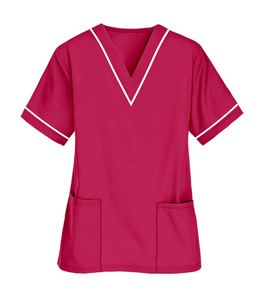 Haut de blouse médicale à séchage rapide, uniforme d'infirmière, tissu extensible confortable, vêtement de travail unisexe pour usage quotidien - Product Image 1