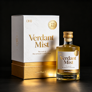 Caja de Regalo para Vino de Ciruela <span class=keywords><strong>Umeshu</strong></span> Fermentado, con Base y Tapa de Telescopio, con Logotipo Personalizado Directo de Fábrica, con Detalles en Lámina Dorada - Product Image 3