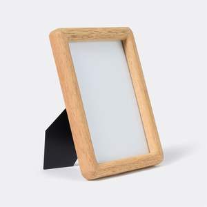 Bulk Supplier Art Holder Rounded Solid Timber Picture Display Home Office Table Decor Natural Oak Wood Photo <b>Framing</b> Accessory - Product Image 1