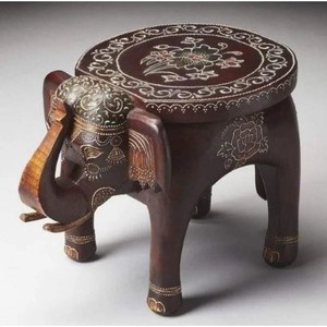Banc de jardin traditionnel en bois de Jodhpur avec accents en laiton, vente en gros |   Aqdus Saleem - Product Image 4