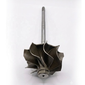 Rueda y Eje de Turbina para Turbocompresor GT2860R, 46.95/53.66mm, 9 Aspas, Rodamiento de Bolas GMN, para Reparación o Reemplazo - Product Image 6