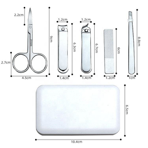Professional 18-Piece Metal <b>Nail</b> Kit with 4 in 1 <b>Nail</b> Clipper Complete Manicure & Pedicure <b>Set</b> Durable Travel Case Included - Product Image 5