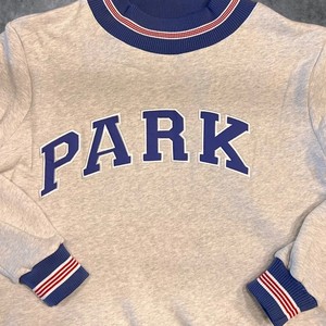 Parke OEM ODM <b>Men's</b> Winter Crewneck Cotton Fleece Oversized Chenille Patch Embroidery <b>Pullover</b> Sweatshirt - Product Image 5