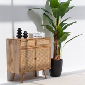 Buffet en rotin Vandana Pebble Flux avec deux tiroirs et deux portes pour des intérieurs modernes et élégants - Product Image 3