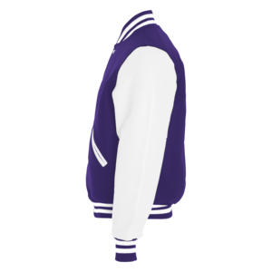 New Arrival Unisex Varsity <b>Jacket</b> Patchwork Design Front Logo Solid Colors Breathable <b>Fleece</b> Wholesale - Product Image 3