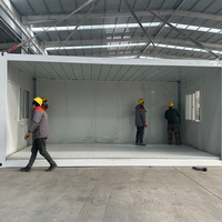 Maison préfabriquée personnalisée, facile à construire, mobile, pliable, 20 pieds, préfabriquée, 1 chambre, bureau, petit appartement, maison conteneur pliable en forme de Z