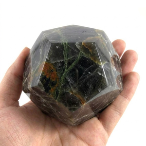 Piedra de Ágata Dodecaedro de Piedra Lunar Negra Natural, Cristal Geométrico, Gema Curativa, Venta al por Mayor - Product Image 3