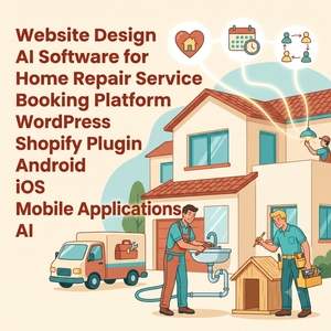 Software de IA para Diseño de Sitios Web, Plataforma de Reserva de Servicios de Reparación del Hogar, Plugin para WordPress y Shopify, Aplicaciones Móviles para Android e iOS con IA - Product Image 2