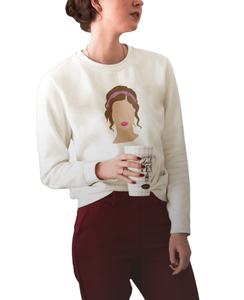 Sweat à col rond à manches longues pour femmes à la mode Logo personnalisé Sportswear chemises d'entraînement pour l'hiver et l'automne Position du logo avant - Product Image 2