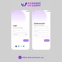 Conception personnalisée d'applications mobiles UI/UX, Webroot Infosoft, 7 ans d'expérience, meilleure entreprise, prix bas pour OS Internet