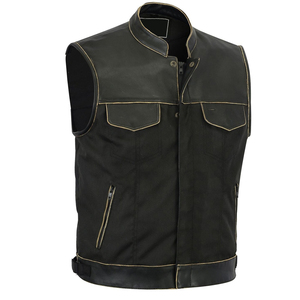 Chaleco de Cuero Genuino para Hombre, para Miembros de Clubes, para Viajes y Uso al Aire Libre, con Servicio OEM - Product Image 3