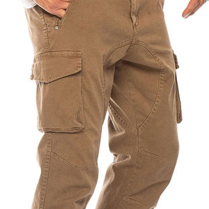 Pantalon cargo classique pour homme, coupe ample, coutures renforcées, léger, 100% toile de coton, infroissable, respirant - Product Image 1
