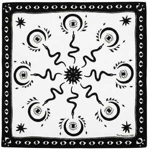 Bandana carrée personnalisée avec logo, 100 % coton, 22 pouces, pour l'extérieur, toutes saisons, unisexe, en mélange de coton et de satin - Product Image 1