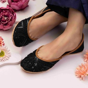 Pakistani Traditional Shoes Wholesale Factory <b>Direct</b> Custom Colors & Designs Ladies Pumps Flat Khussa Jutti For Women - Product Image 2