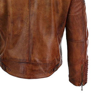 Wholesale Low Rate Fashion Made Men's Leather Motorcycle <b>Jacket</b> New Arrival Pro Quality Customized Unisex Leather <b>Jackets</b> - Product Image 5