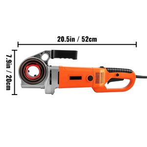 Filettatrice Elettrica Portatile da 2300W 110V con Motore in Rame e 6 Filiere per Filettatura Tubi da 1/2"-2" - Product Image 4