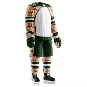 Comfortable Breathable Printed Ice Hockey Uniforms for Men Customized Logo & Colors Quick Dry 100% Polyester Sportswear Uniforms - Product Image 3