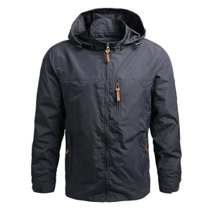 Wholesale Manufacturer Custom Logo Sports Gym Hooded Zipper <b>Rain</b> Cycling Running Lightweight Windbreaker <b>Jacket</b> For Men - Product Image 6