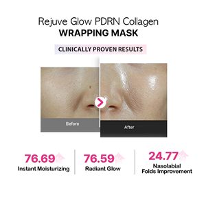 Masque enveloppant au collagène PDRN RejuveGlow APOTHE 70mL Fabriqué en Corée Masque en feuille hydratant Soin du visage Peau de verre Soins de la peau coréens - Product Image 3