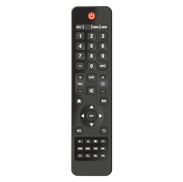 Bontech T-44 Factory OEM Infrared Remote Control for TV 44-Key Layout AAAx2 Battery >10m Range