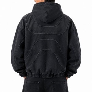 Sweat à capuche vintage délavé pour homme – Qualité supérieure, coupe oversize, style streetwear, effet délavé à l'acide, lourd et décontracté - Product Image 2