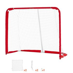 Portería de Hockey de Calle de Acero Resistente - Red de Hockey sobre Ruedas Duradera para Uso en Interiores y Exteriores, Ligera y Portátil - Product Image 1