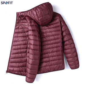 Nueva Chaqueta de Plumón para Hombre, Impermeable, Reversible, Informal, de Lana, Cálida, con Cierre y Bolsillos, Ligera - Product Image 4
