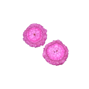 Pierre précieuse naturelle rose Druzy solaire 29,9 carats 19x18mm de forme fantaisie, non montée - Product Image 4