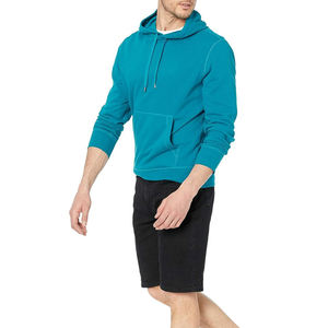 Sweat à capuche personnalisé avec logo pour homme, qualité supérieure, 100% coton, style streetwear, sweat à capuche thermique en coton mélangé pour homme - Product Image 1