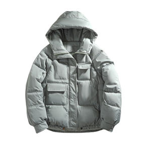 Chaqueta acolchada con capucha para hombre al por mayor, chaqueta de invierno cálida y ligera, chaqueta acolchada informal de invierno para hombre al por mayor, chaqueta acolchada cálida. - Product Image 4