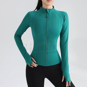 Manufacturer New Style <b>Workout</b> <b>Jackets</b> for Women Full Zip Slim Lightweight Athletic Running Sports Track <b>Jacket</b> With Pockets - Product Image 6