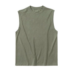 Camiseta sin mangas para mujer, estilo casual, holgada, para verano, gimnasio, entrenamiento, ropa de calle, 100% algodón, transpirable y ligera - Product Image 1