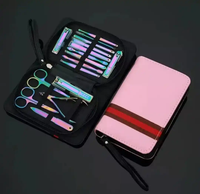 Outils de soin des ongles pour bébés en acier inoxydable de haute qualité et luxueux, 5 en 1, coupe-ongles portable, ensemble de manucure pour l'application de l'art des ongles