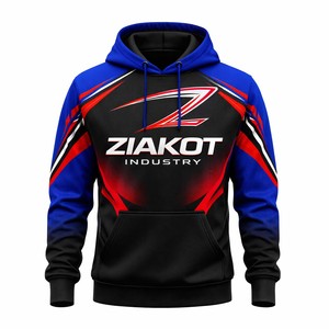 Impresión personalizada cosido personalizado blanco rojo-Real 3D bandera americana moda deportes pulóver Sudadera con capucha - Product Image 1